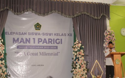 Kakankemenag Parigi Moutong Hadiri Penamatan Siswa Kelas XII MAN 1 Parigi